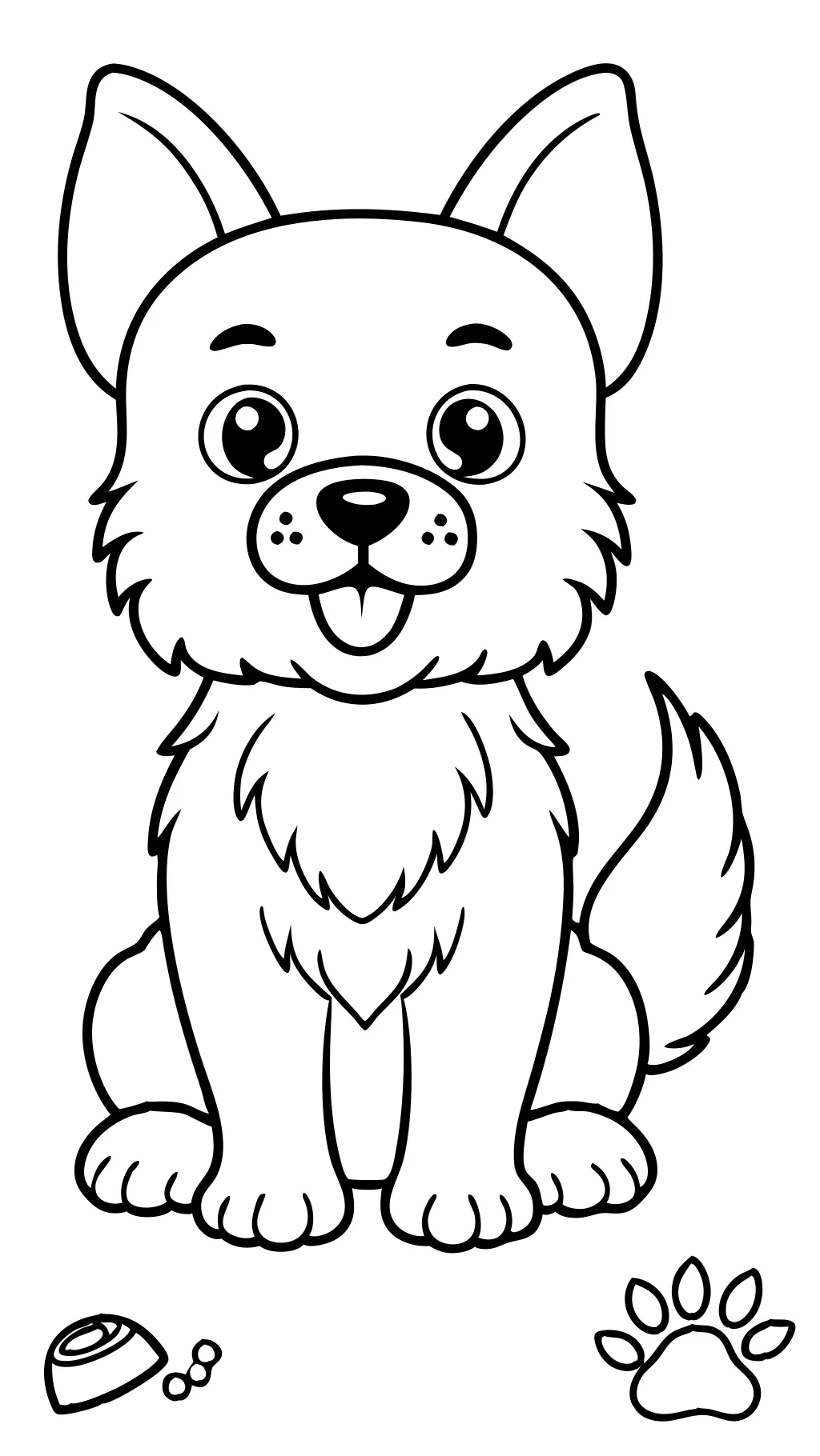 cute doggy coloring pages